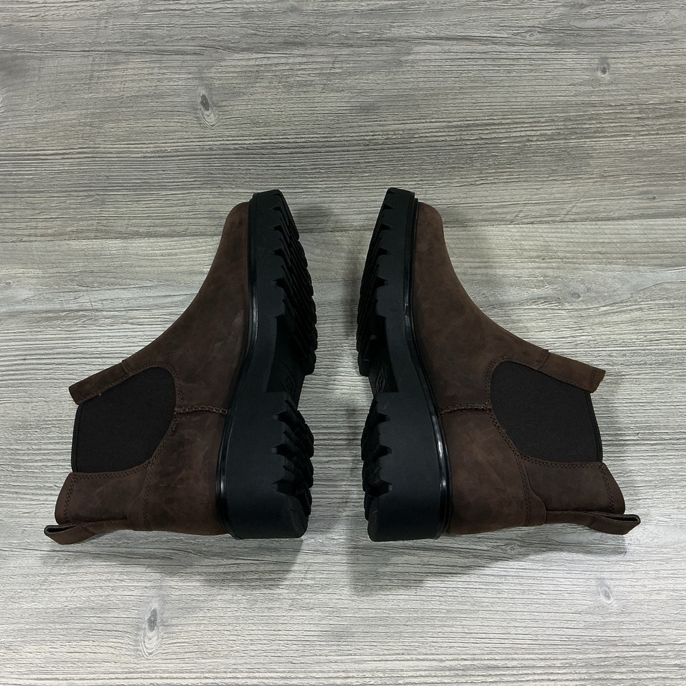 UGG Loxley Chelsea Waterproof Boots Leather 1138119 Pull On Brown Women's 8.5 - Picture 5 of 12